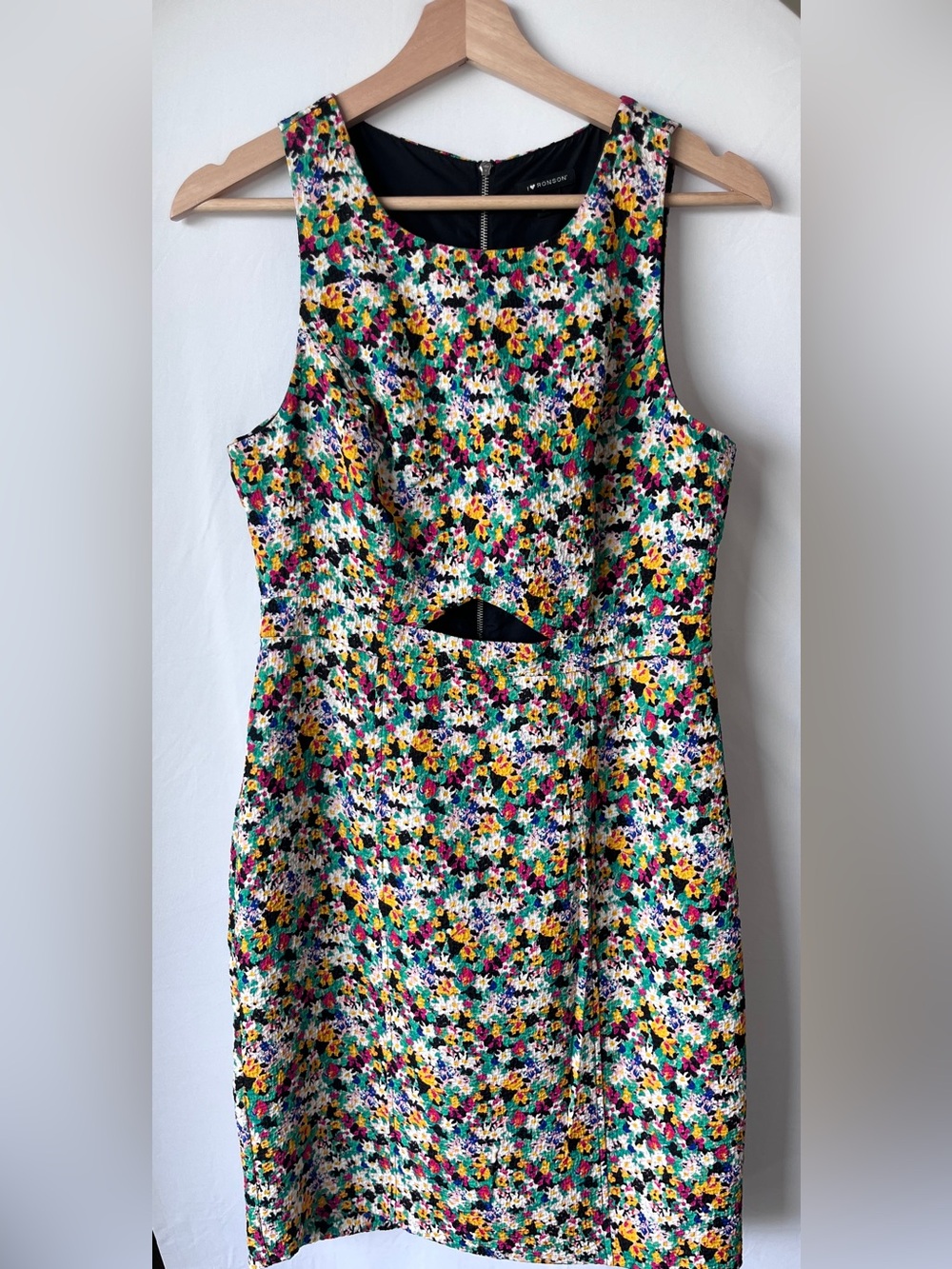 Floral Cutout Sleeveless Dress